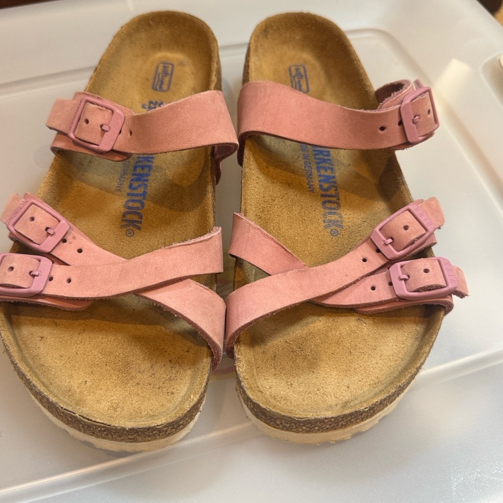 Birkenstock Light Pink Double-Strap Sandals